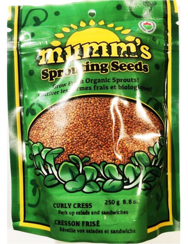 Organic Curly-Cress Microgreen Seeds